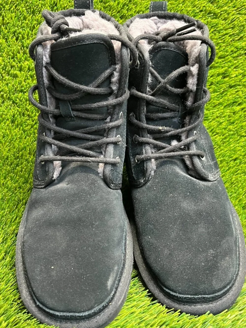 UGG Harkley Mens Size 9 Black Casual Outdoor Waterproof Suede Chukka Boots